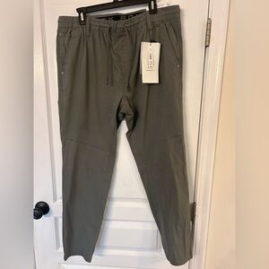 Men's olive green project raw Pants
